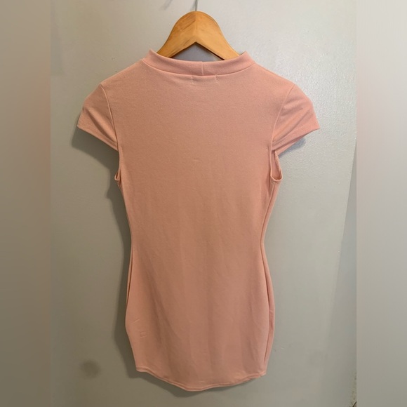 💜 PrettyLittleThing Pink Bodycon Mini Dress, Size US 4 - Picture 6 of 7